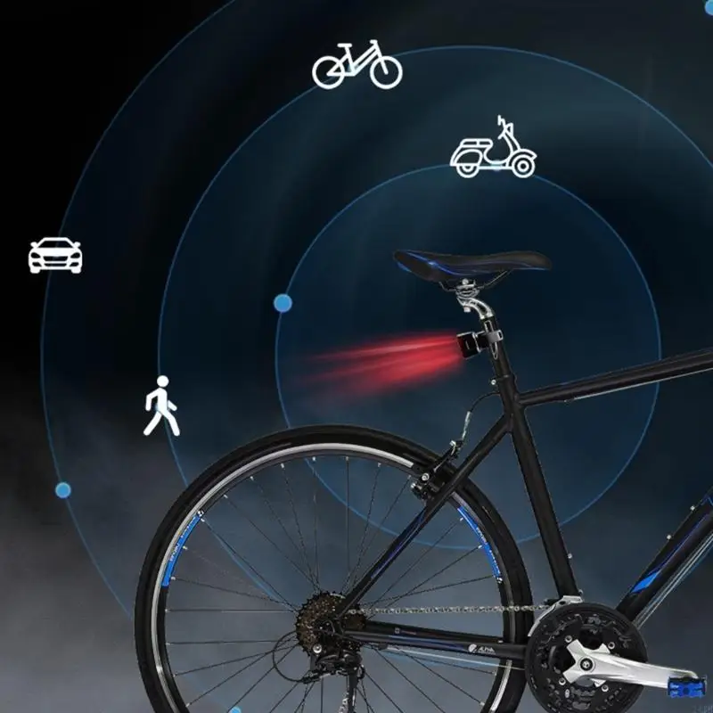 

Bicycles Tail Light, Smarts Radars Detection Bike Rear Taillight for Approaching Vehicles, Rechargeable IPX6 Watertight