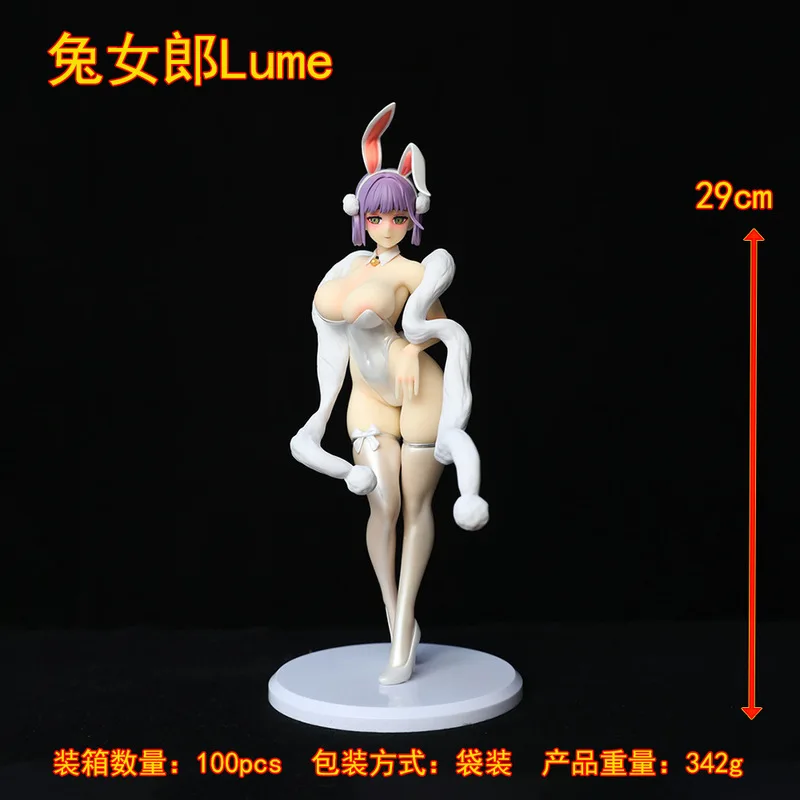 

Anime Bunny Girl Lume Figure 29cm Chinese Made Pvc Collectible Model Desktop Ornament Pc Case Decoration Adult Collection Gift