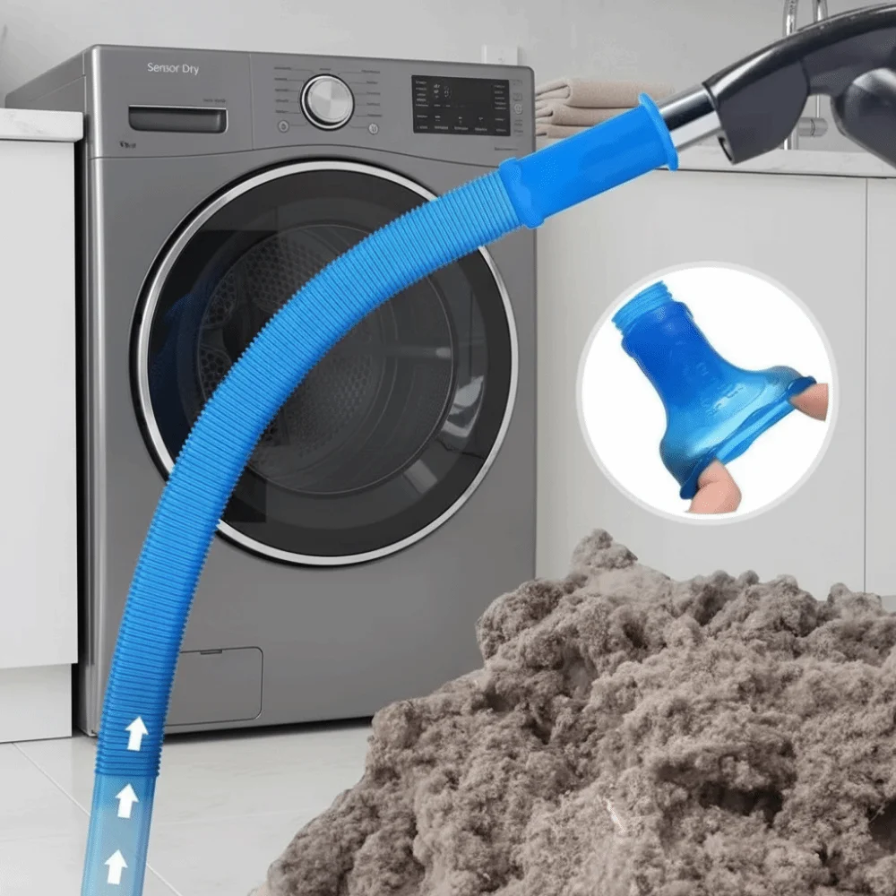 

Elastic Connector Dryer Vent Cleaner Kit Vacuum Hose Quickly Cleaning Compatible Design Vacuum Hose Attachment Hose Accessories