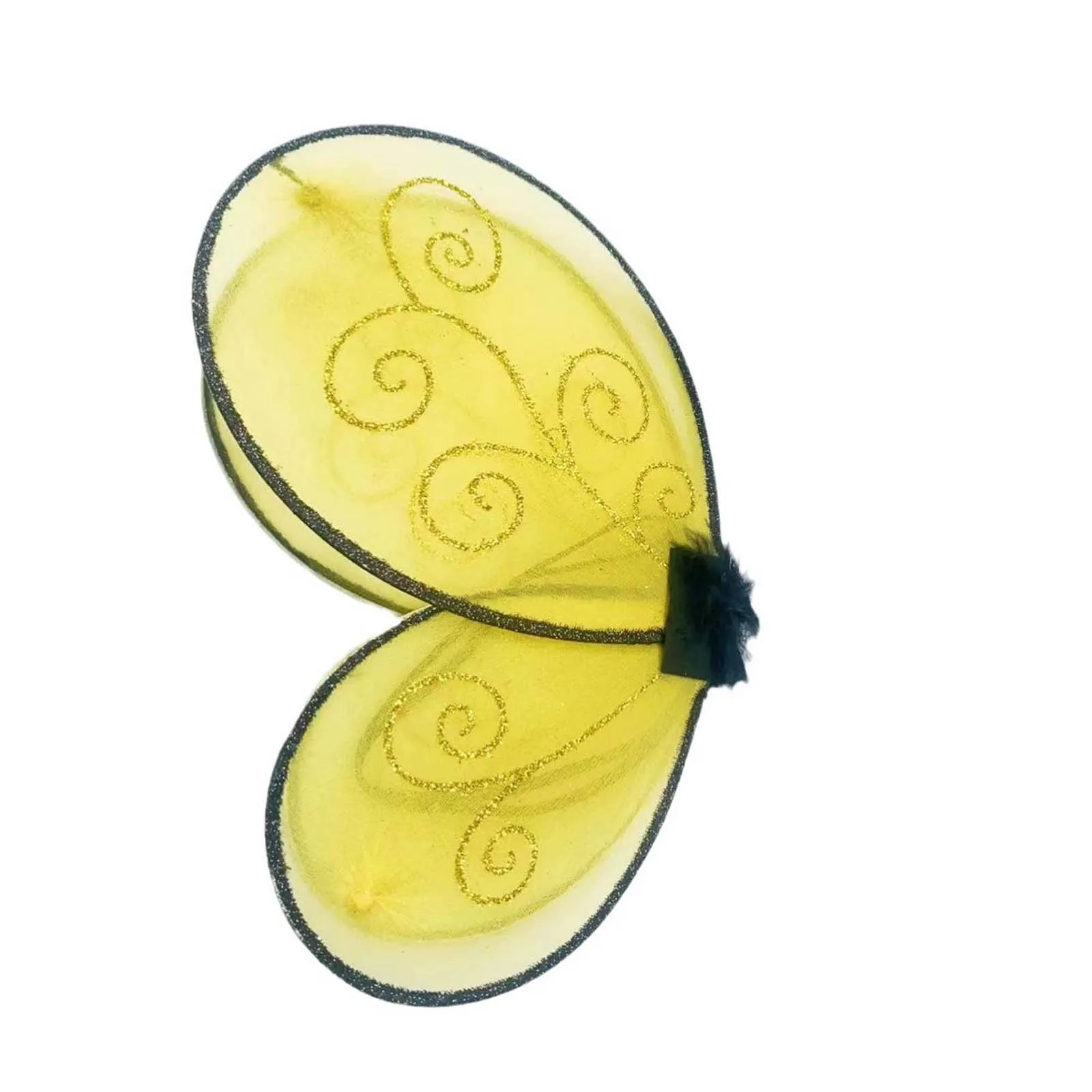 HEZIOWYUN Halloween Bee Wing 2-delige outfit Fantasy Party Cosplay Wings hoofdband Set voor kinderfeestaccessoires