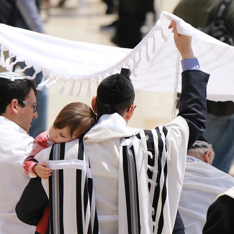 Talit Prayer Shawl - 185 × 51cm, regalos de Navidad, HolyLand Market, mantón mesiánico para hombre, el Mesías, Tallit, oración judía