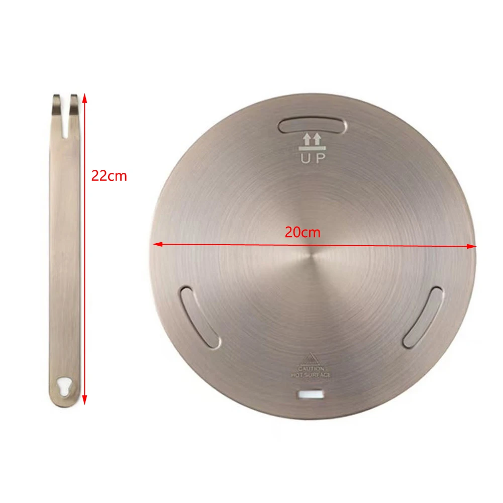 Heat Diffuser for Induction Cooktops Using Stainless Steel Material to Facilitate Even Heat Conduction and Reduce Energy Waste
