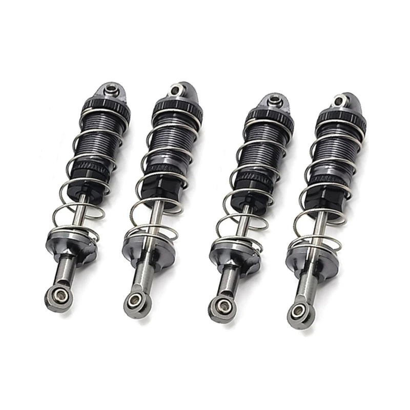 4 pçs amortecedor de metal para scy 16101 16102 16103 1/16 rc carro atualizações peças acessórios