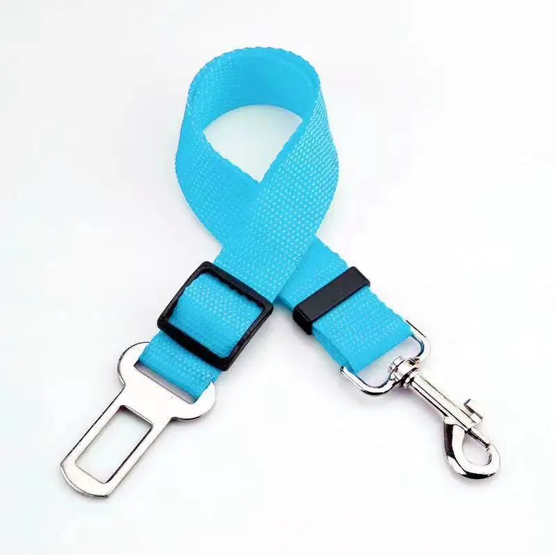 Adjustable Pet Cat Dog Car Seat  Belt Pet Seat Vehicle Dog Harness Lead Clip Safety Lever Traction Dog Collars Dog Accessoires