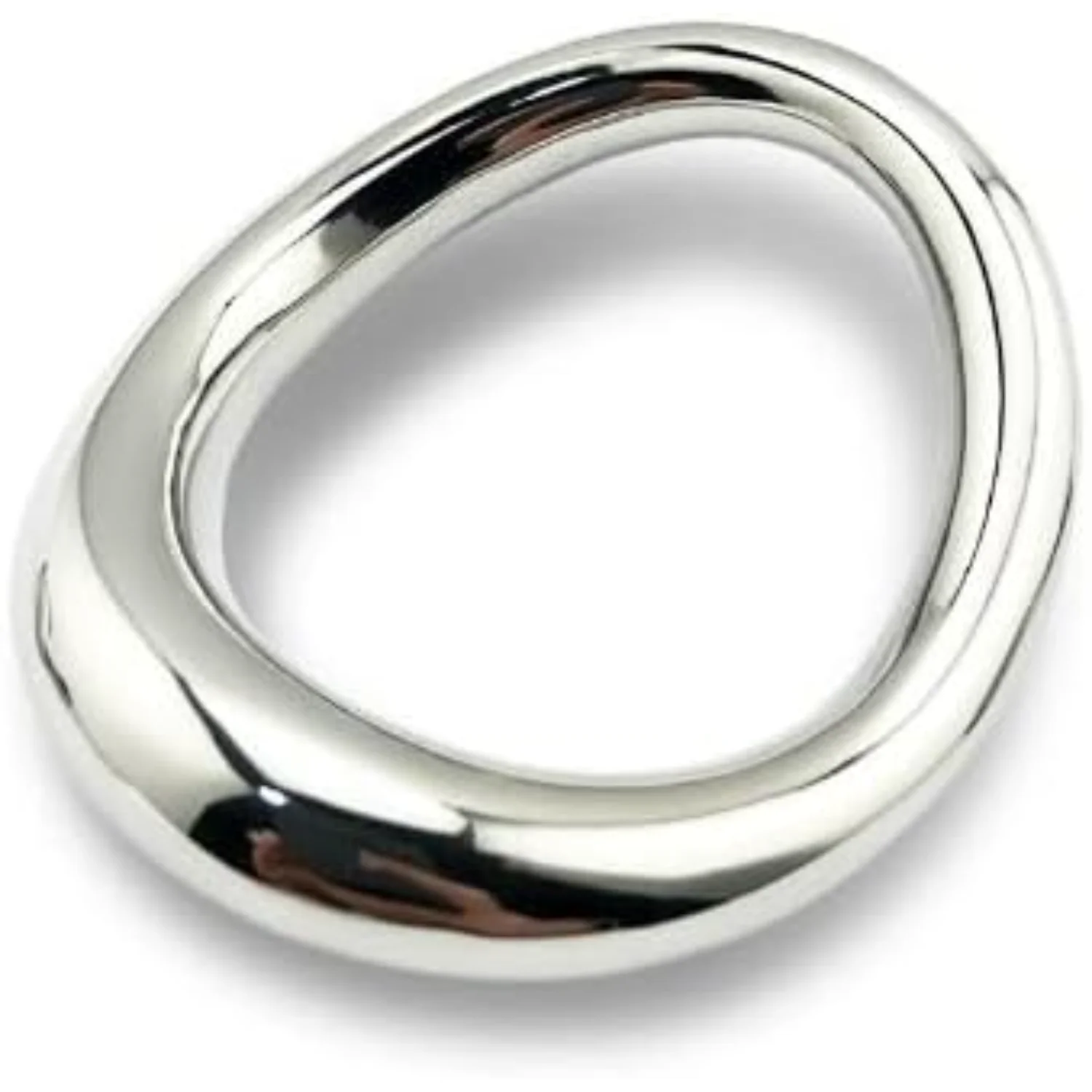 Curved Stainless Steel Delay Ring Exercise Stretch Ring Fixed Exercise Accessories（48 x 54 mm