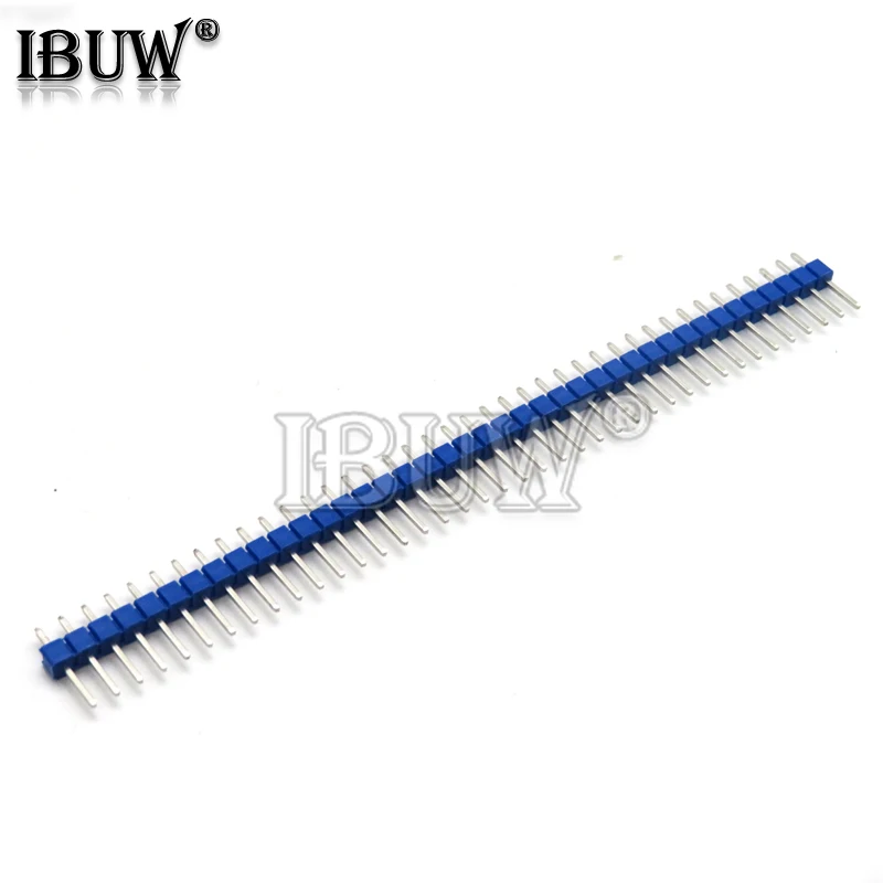 10PCS 2.54MM 40Pin 1x40P 2x40P Male Pin Header Strip Single Row Male Breakable Pin Header Connector Strip for Arduino Red Black