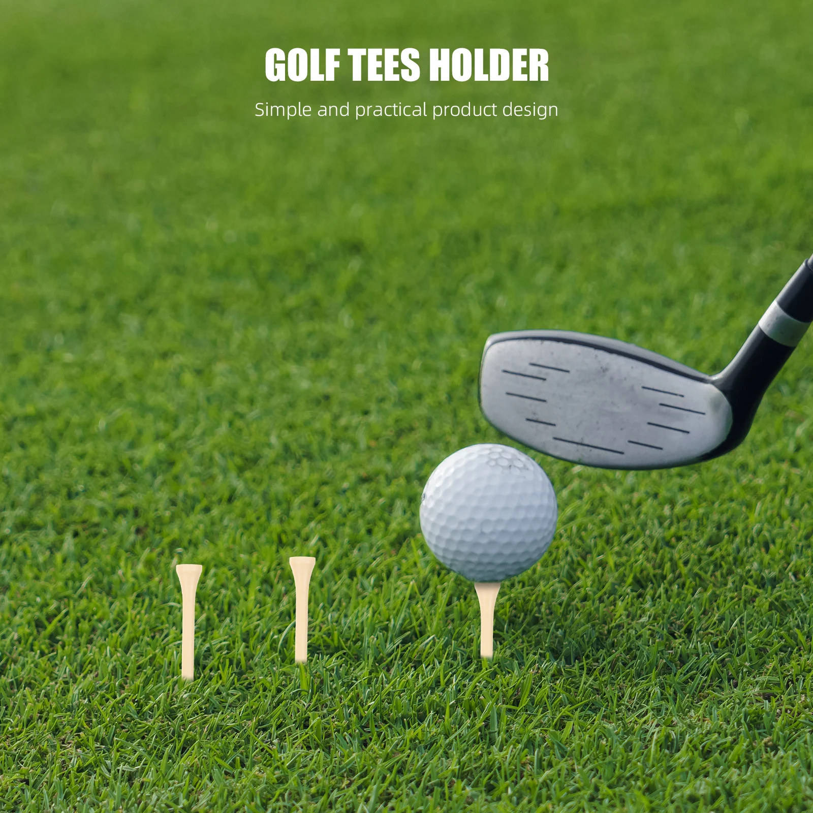 

Golf Nail Fixing Clip Bag Tee Holder Organizer Bracket Storage Ball Hanger Tees Man
