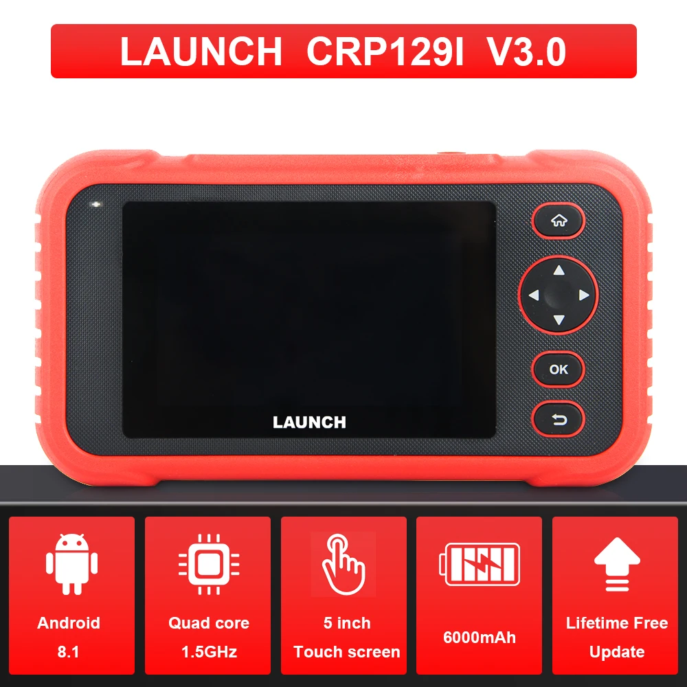 

LAUNCH CRP129I V3 OBD2 Scanner,Support expansion of CANFD/DOIP,TYPE-C charging/WIFI upgrade,12 in 12 Reset,ABS/TPMS/EPB/SAS...