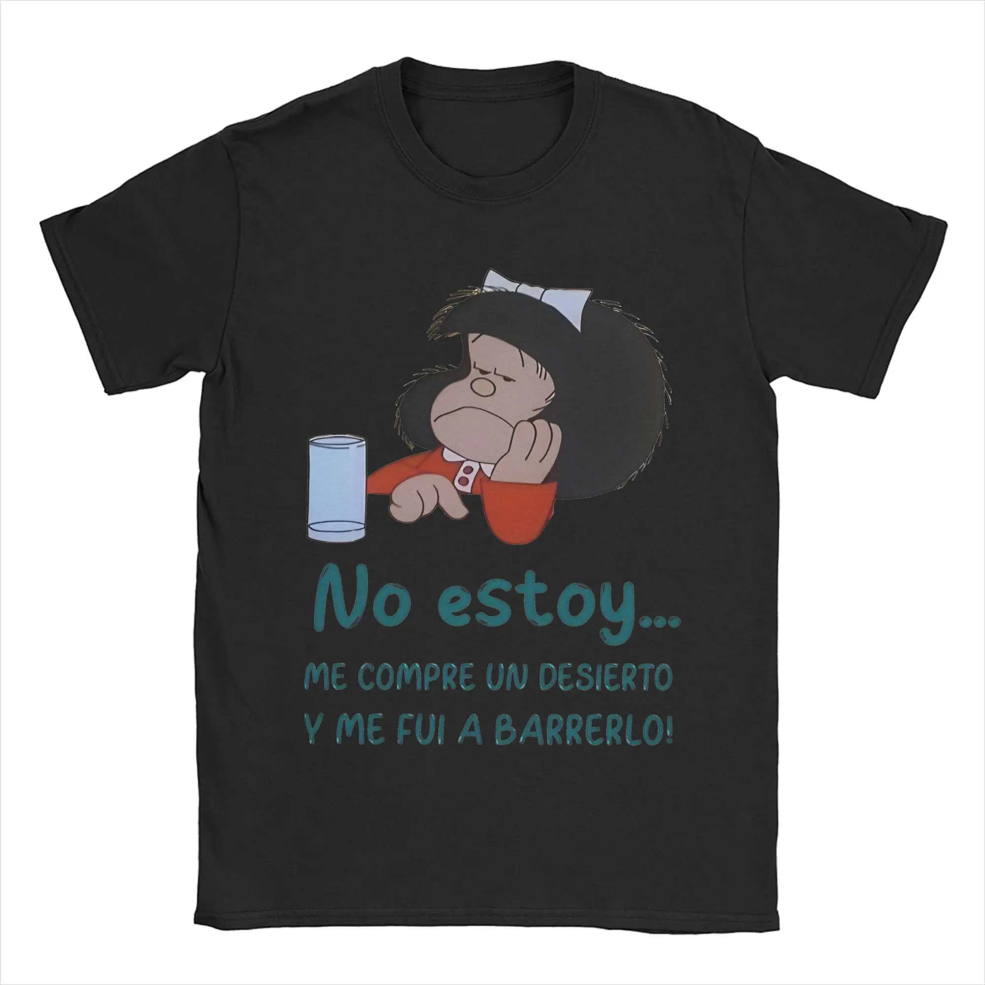 Mafalda Quino Comics Tee Shirt for Men Women Gift Idea T Shirts  100% Cotton Clothing