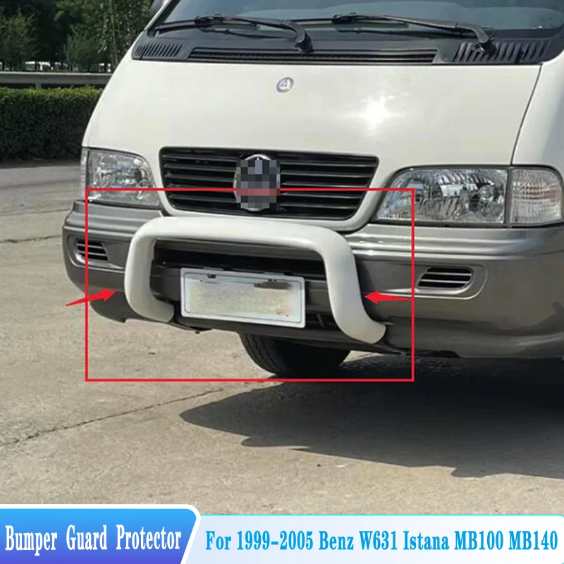 For 1999-2005 Mercedes-Benz W631 Istana MB100 MB140 Front Bumper Guard Protector Splitter Lip Spoiler Car Diffuser Guard BodyKit