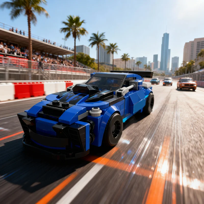 

197pcs MOC Muscle Supercar City Champions Model Building Blocks Construction Toy Christmas Gifts Creative Idea Education Brick