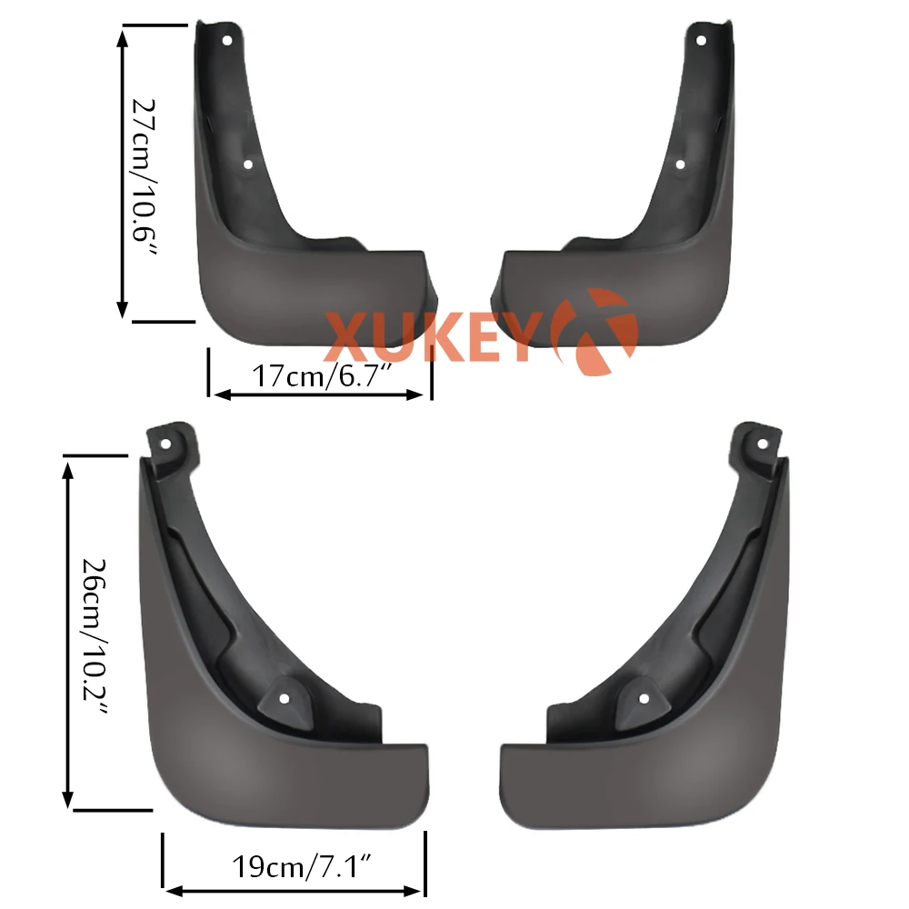 Car Mudflaps For Dodge Dart 2013-2016 sedan Mud Flaps Splash Guards Mudguards Mud Flap Front Rear Fender Protector