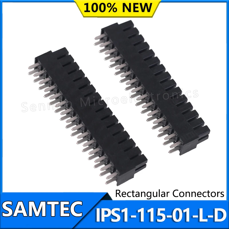 1Pcs NEW Rectangular Connectors Samtec IPS1-115-01-L-D  30 Position Receptacle Connector 0.100