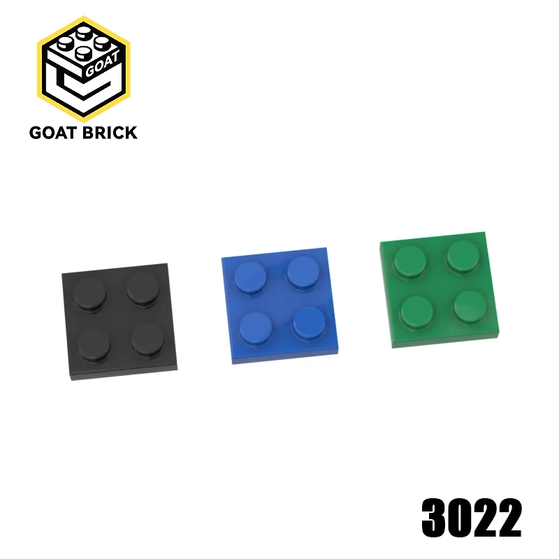 

10Pcs MOC Parts 3022 94148 Plate 2 x 2 Compatible Bricks