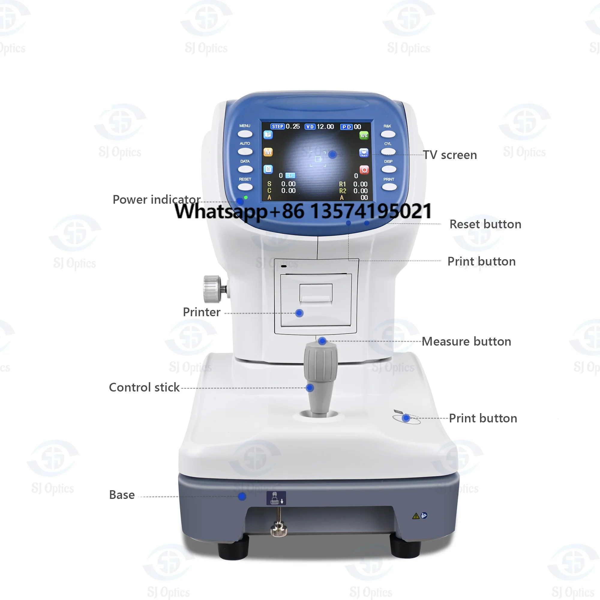 

SJ Optics Customized Ophthalmic Auto Refractometer Keratometer FA-6100BK Auto Kerato Refractometer