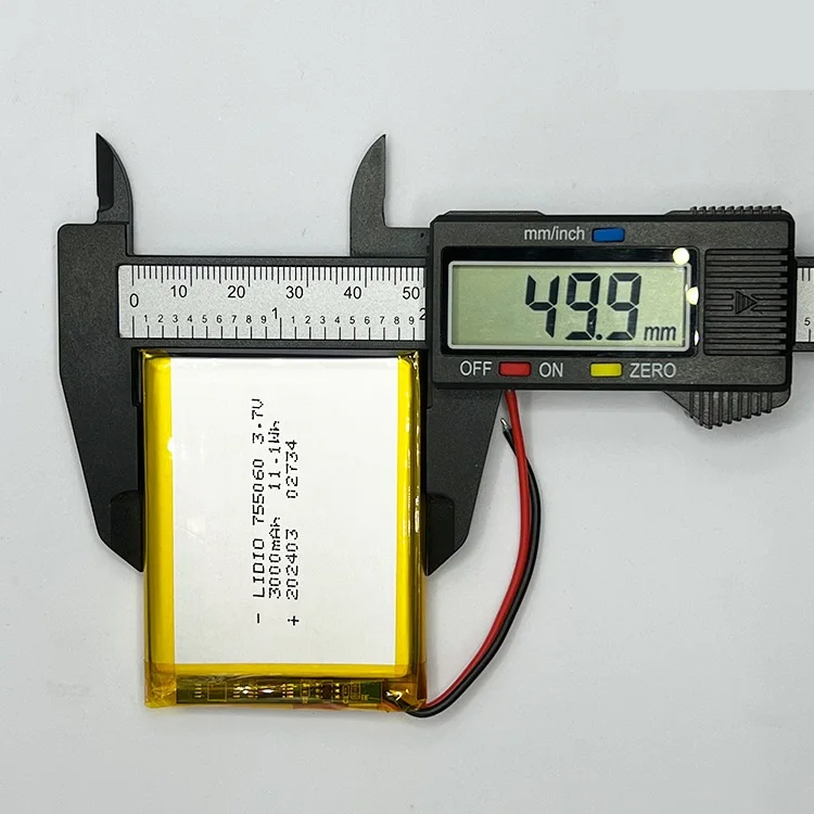 755060 リポ 3.7V バッテリー 3000mAh 充電式リチウムポリマー電池モバイル電源おもちゃタブレット PC ラップトップ美容機器用