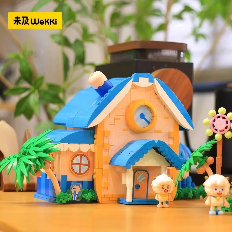 ชุดตัวต่อ Goat Village Big Villa ตัวละคร Pleasant Goat และ Big Big Wolf ของสะสมโมเดลอนิเมะ ของตกแต่ง ของขวัญวันหยุด