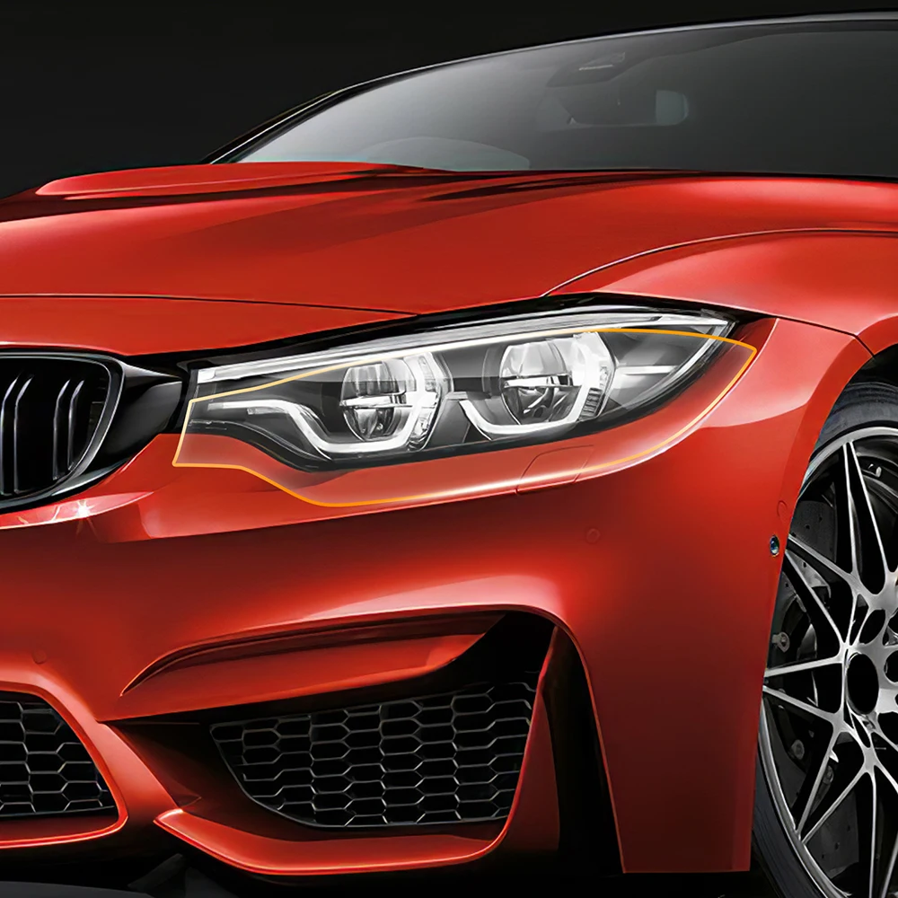 

Противоударная пленка для защиты краски автомобиля PPF для BMW M4 F82 2015-2020, прозрачная защитная фара автомобиля