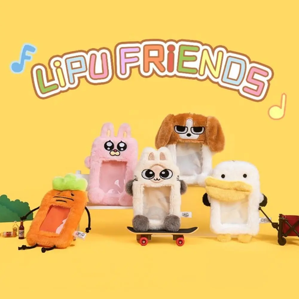 Модный мультяшный плюшевый чехол для фотокарт, милый чехол для фотокарт с лисой, несколько стилей, дверные карты автобуса, рукав для студентов