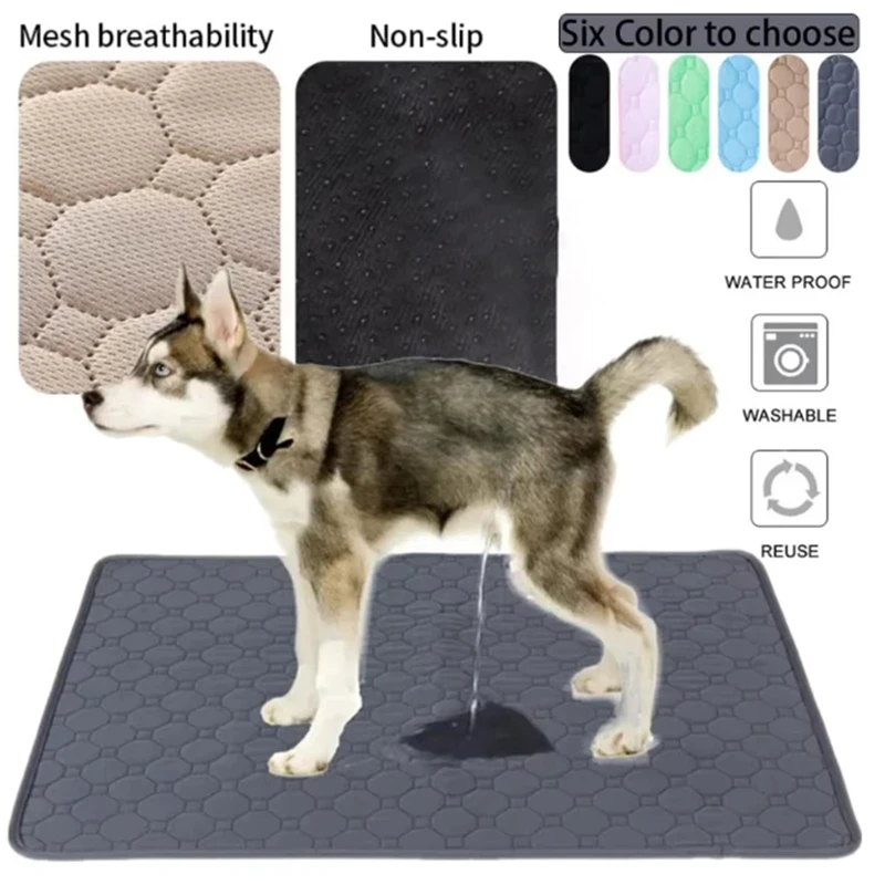 Manta Reutilizable para Orina de Perro, Lavable, Antideslizante, para Entrenamiento de Cachorros, Cama para Mascotas, Tapete Absorbente para Asiento de Coche
