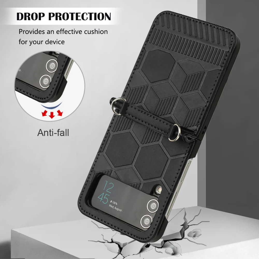 Case For Samsung Galaxy Z Flip 3 Z Flip 4 5G spherical Protective anti-fall Phone cover On For Samsung Galaxy Z Flip 3 Z Flip 4