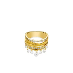 Belluex Vintage Tassel Diamond  Jewelry S925 Silver Gold Plated Multilayer Fashion Women's Ring