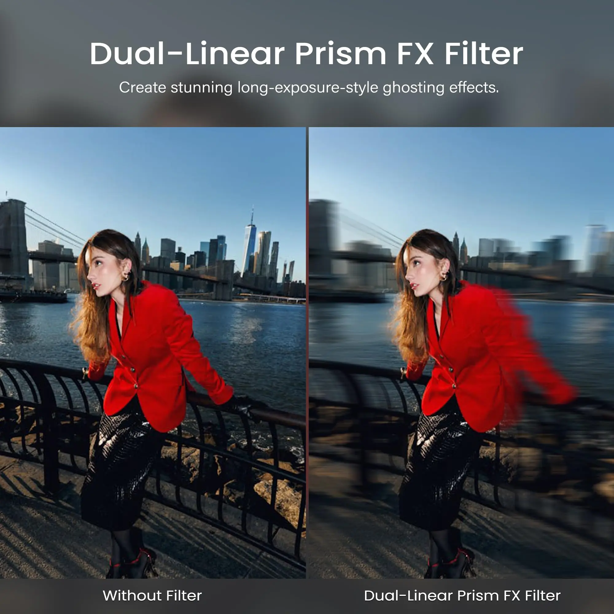Centerfield Motion Super Speed Filter Double Sided Stretching Special Effects Filter Photography Accessories Camera Lens