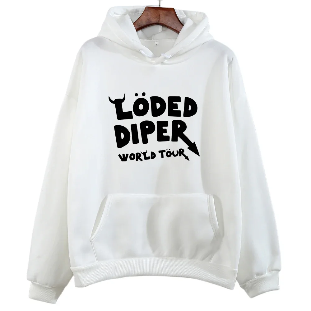 Loald Diper World Tour – sweat à capuche imprimé Hip Hop, vêtement à manches longues, chaud, polaire, pour femmes et hommes