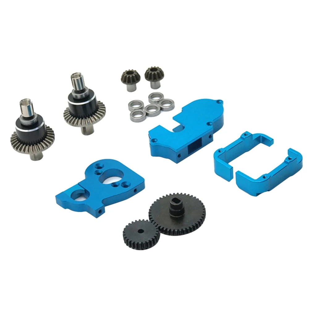 

1 Set of Motor Gear Metal for 1/14 144001 144002 1/12 124016 124017 124018 124019 RC Car Upgrade Spare,Blue