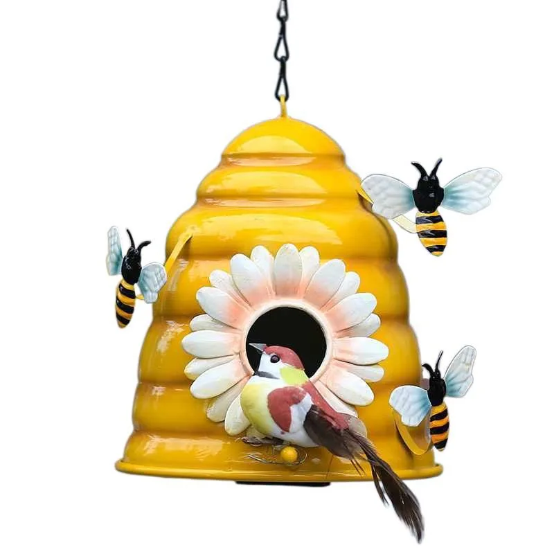 Garden Garden Bird's Nest Resin Pendant Parrot Outdoor Villa Crafts Creative Gardening Grocery Ornament