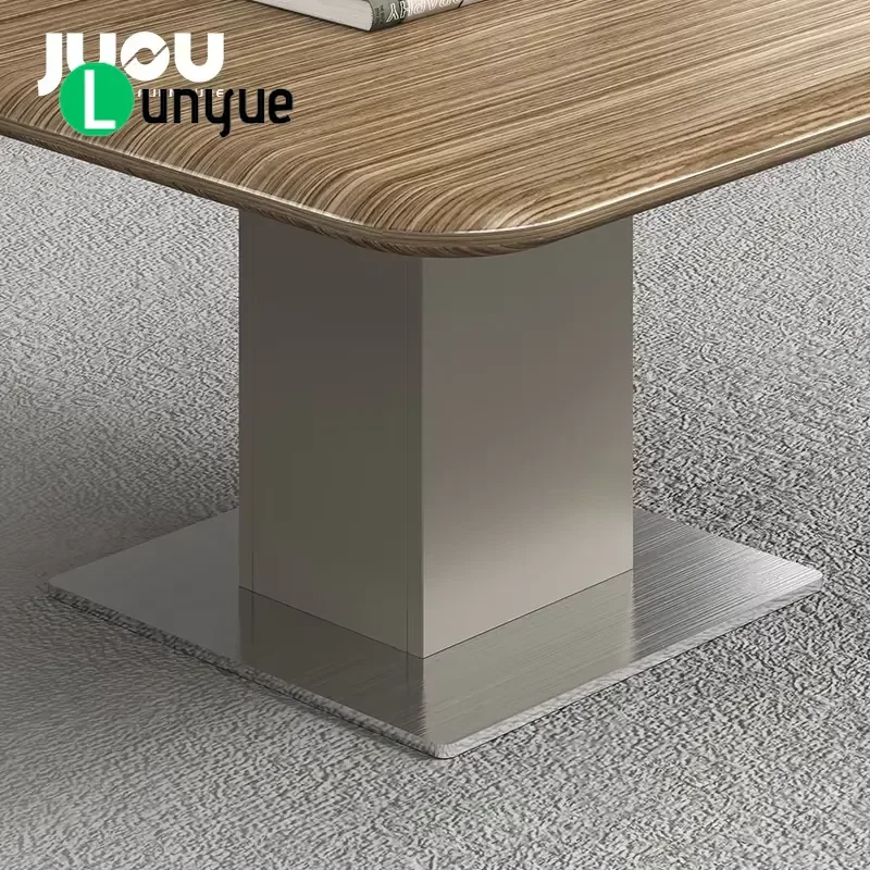 Modern Wooden Small Coffee Table for Office Negotiation Area Cheap Wholesale Furniture Contemporary Design Compact Size