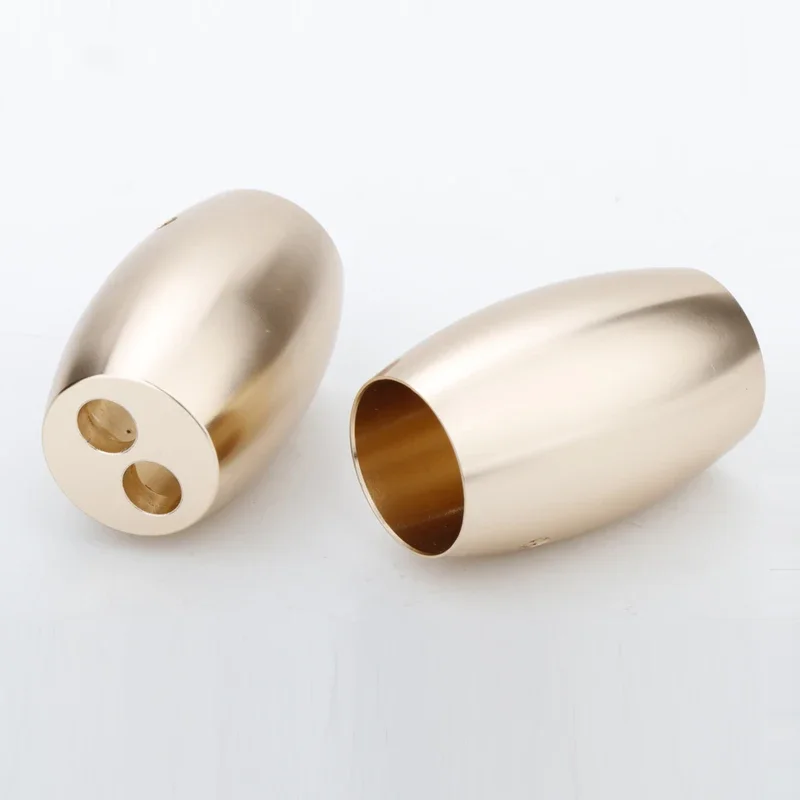 

2/4 pcs hi-end Aluminium Alloy Y Splitter Audio Cable Wire Pants Boots for DIY speaker cable 18MM To 6.4mm