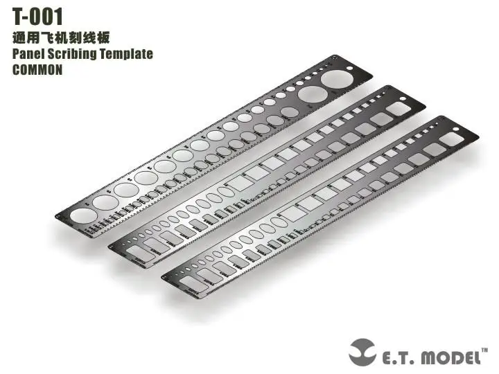 ET Model T-001 Panel Scribing Template Detail Up part COMMON