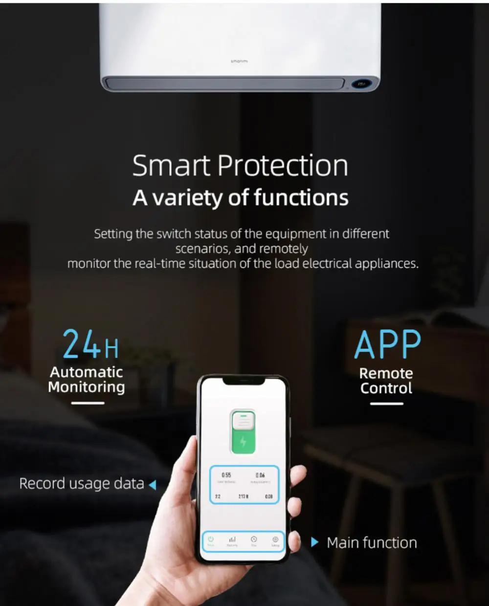 Tuya ตัวตัดวงจรอัจฉริยะ1P 1-32A สมาร์ทโฮมไวไฟไม่มีการวัดแสงฟังก์ชันจับเวลาการควบคุมระยะไกลแบบไร้สายทำงานร่วมกับแอป smartlife