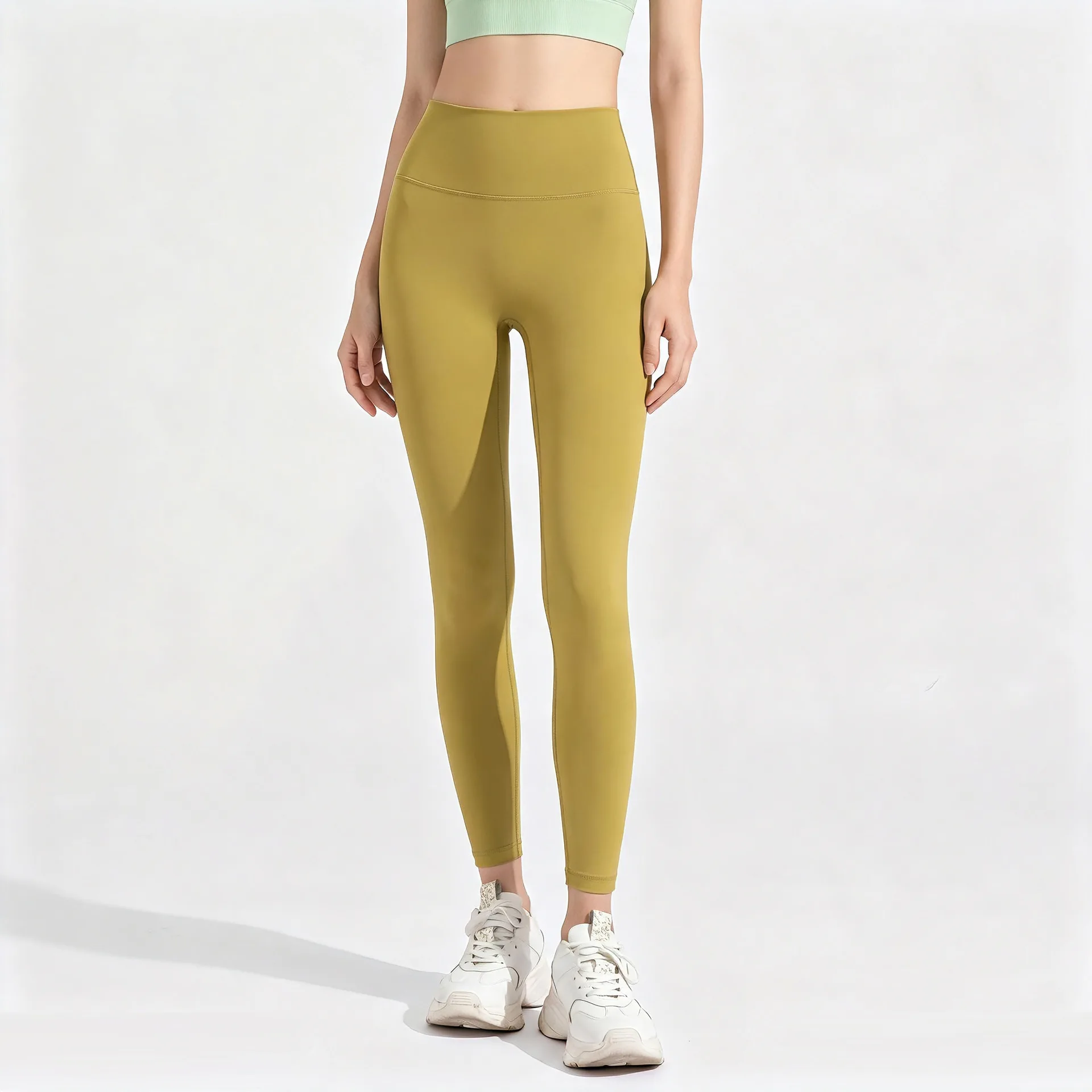 Yoga Trousers Women's Nude High Waist Hip Lift Pilates Training Pants Slimming Abdomen Running Fitness Pants