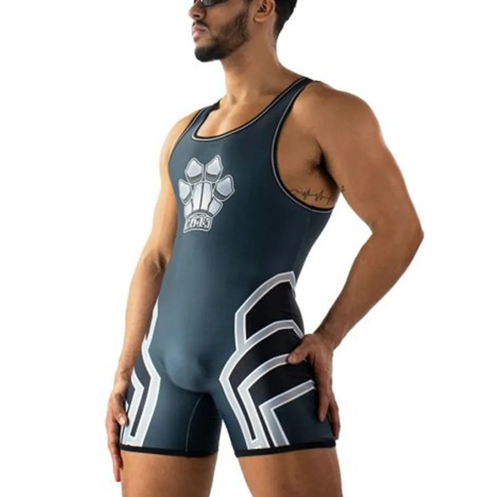 

2023 New Wrestling Singlet Triathlon Bodysuit Gym Breathable Sport Skinsuit Swimwear Marathon Running Weightlifting Powerlifting