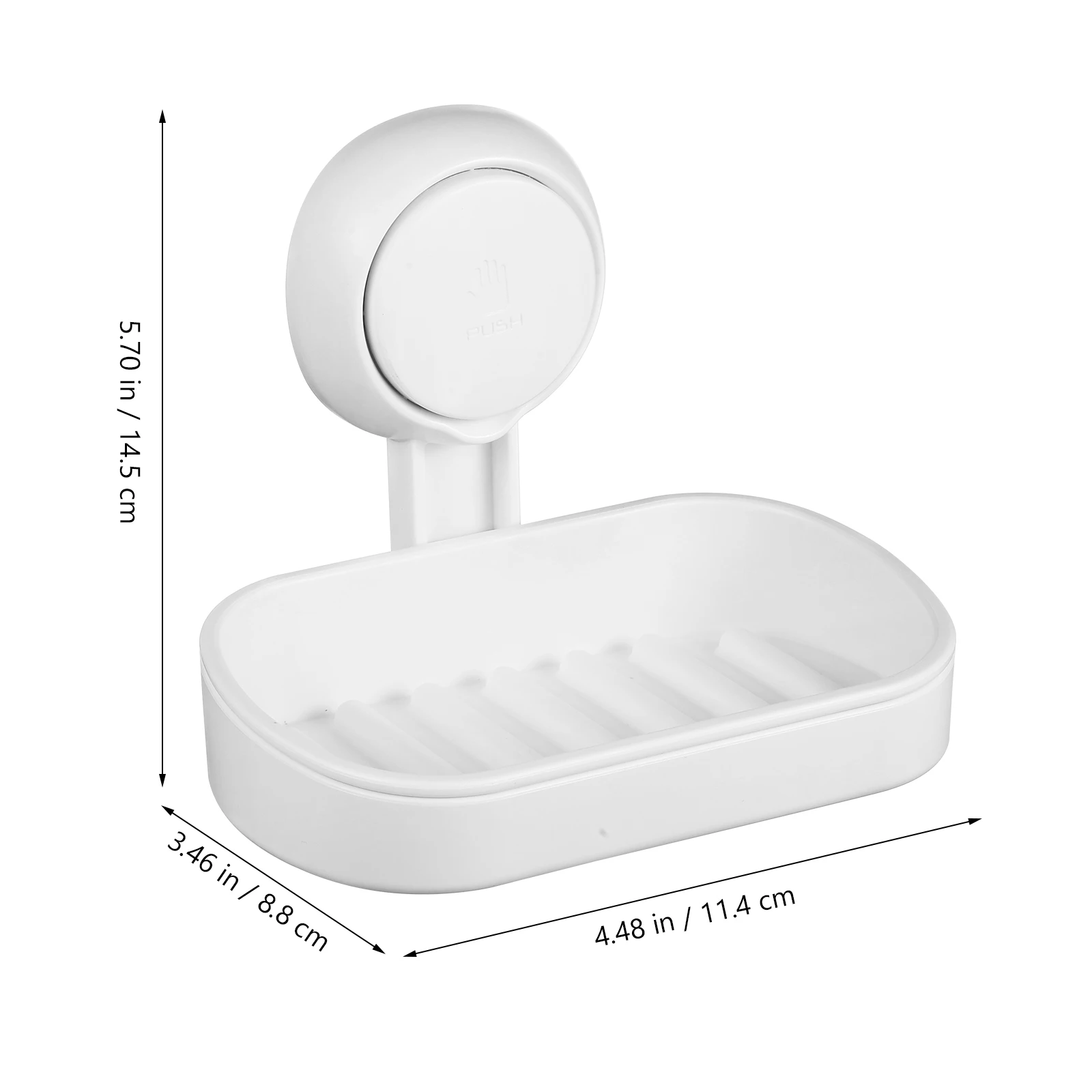 

Innovative Suction Cup Soap Container Quick Install Drainage Box Shower Wall Mount Multi-Functional Soap Tray Bathroom Supply