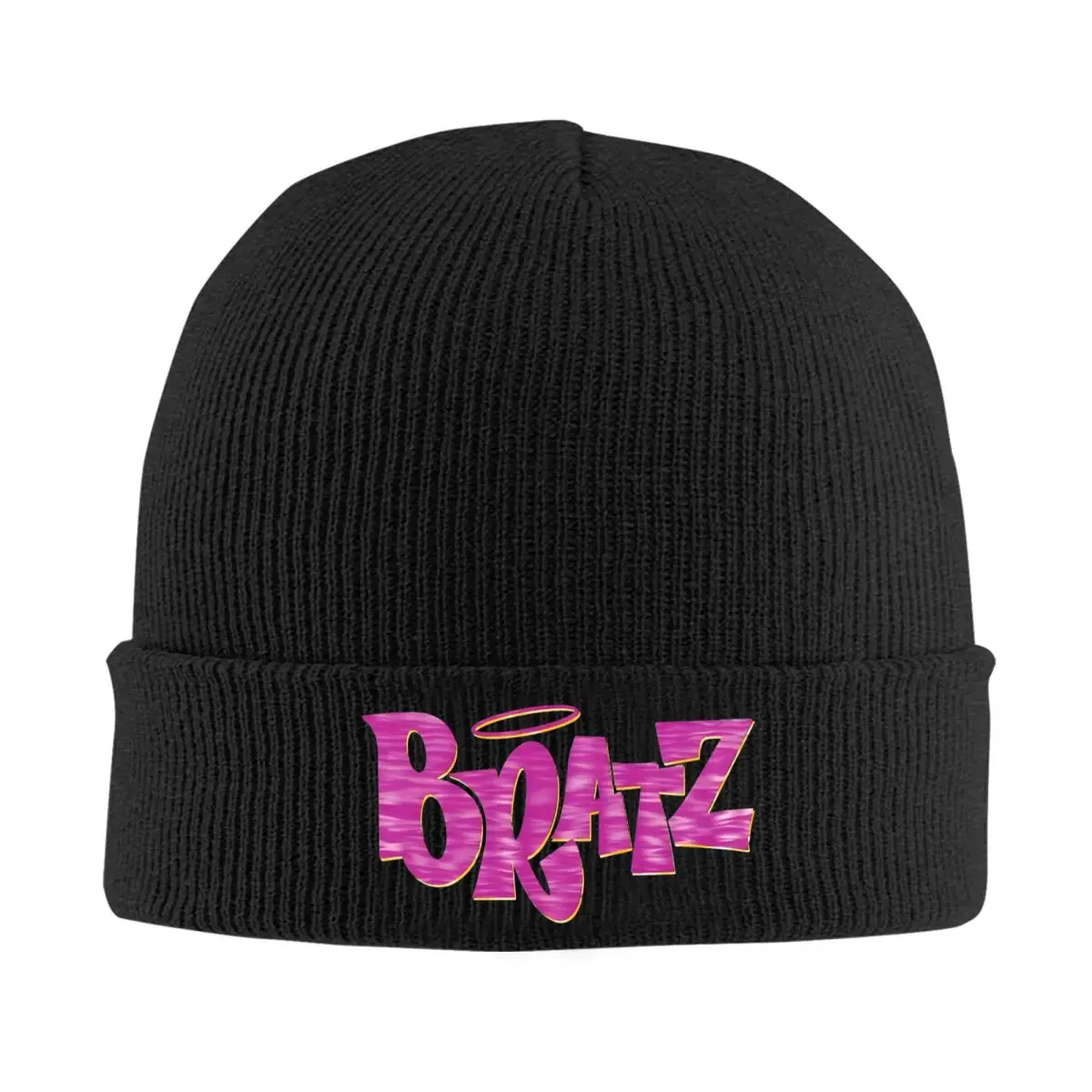 Bratz !! Bonnet Hats Knit Hat Female Male Hip Hop Elastic Beanie Hats Spring Outdoor Custom Caps