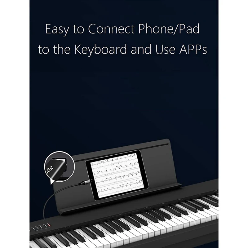 4 Pack USB C To USB B Adapter, Type C To USB MIDI Adapter For Midi Controller, Midi Keyboard,Audio Interface