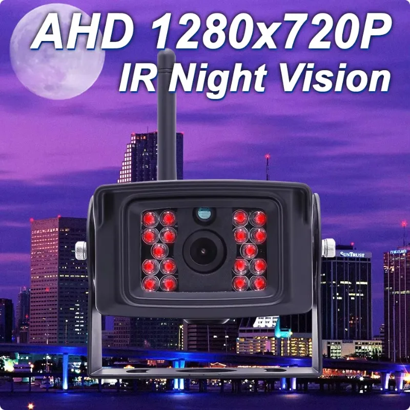 GreenYi 10 '' AHD Registratore DVR wireless digitale Telecamera di retromarcia con monitor WiFi per camion/rimorchio/autobus/camper/micros