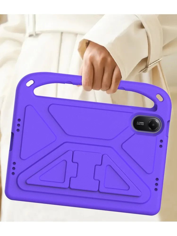 EVA Stand Case voor Xiaomi Poco Pad 8 7 6 5 Pro Redmi Pad 2 Pro SE Schuim Draagbare Handgreep Kinderhoes voor Redmi Pad SE 4G 8.7" - afbeelding 2
