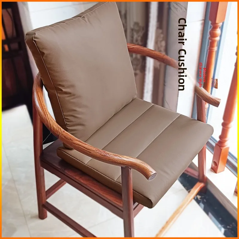 

Traditional Chinese Sle Wood Redwood Chair Cuion Inteated Barest Thiened Pad for Home Decor