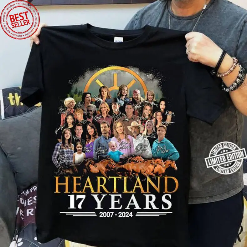 Heartland 17 Years 2007-2024 Anniversary Heartland Anniversary Gift Fan T-shirt