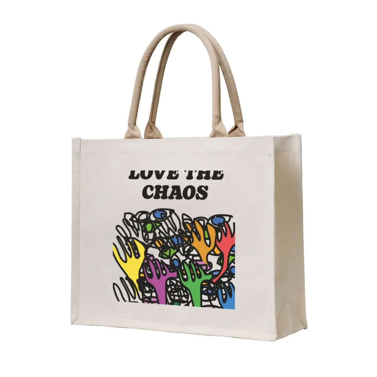 

ABSTRACT EYES & HANDS Tote Bag Customizable tote bag tote bag woman shopping