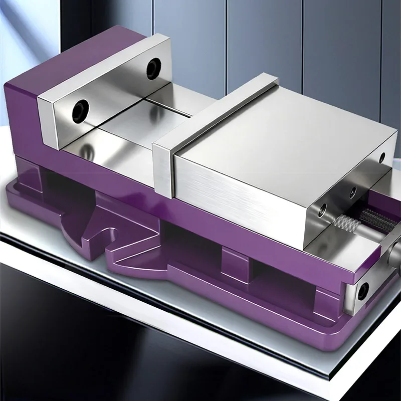 6-inch Integrated Pull-Back Vise High-Precision Bench Vise Fixture for CNC Machining Centers and Heavy-Duty Milling Machines