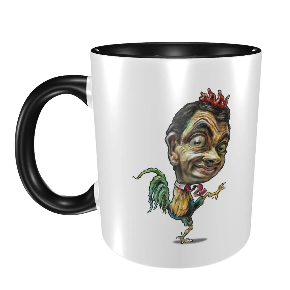 Rooster Mr Bean Mug Funny Ceramic Coffee Cups Tea Mugs Milk Cup Drinkware Gift for Friends