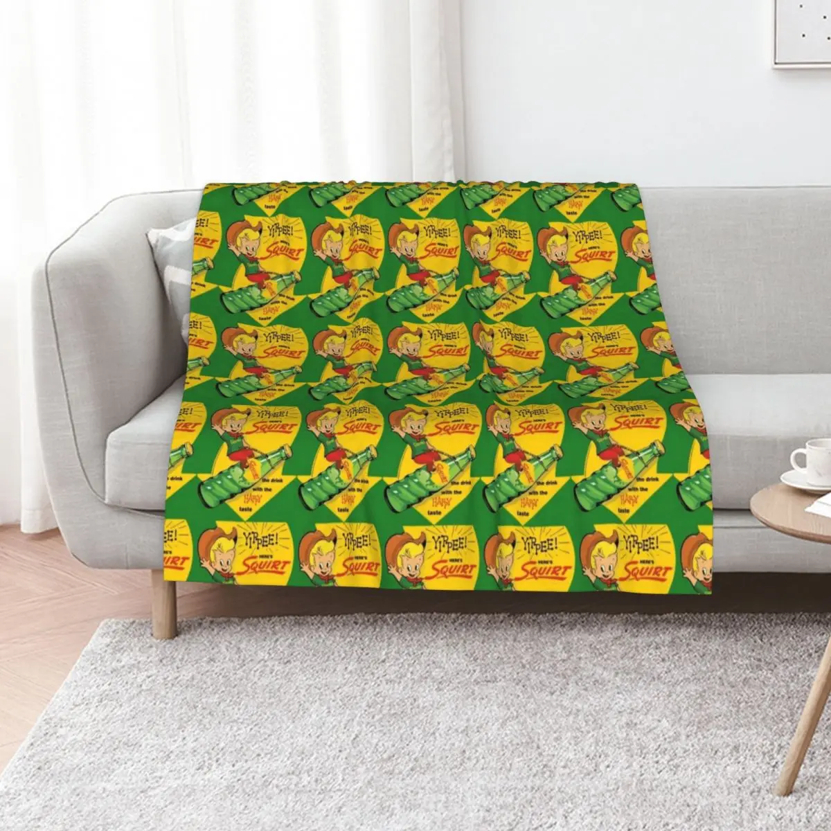 yippee!-squirt-happy Throw Blanket Kid'S Decorative Throw Giant Sofa Decorative Sofas Fashion Sofas Blankets