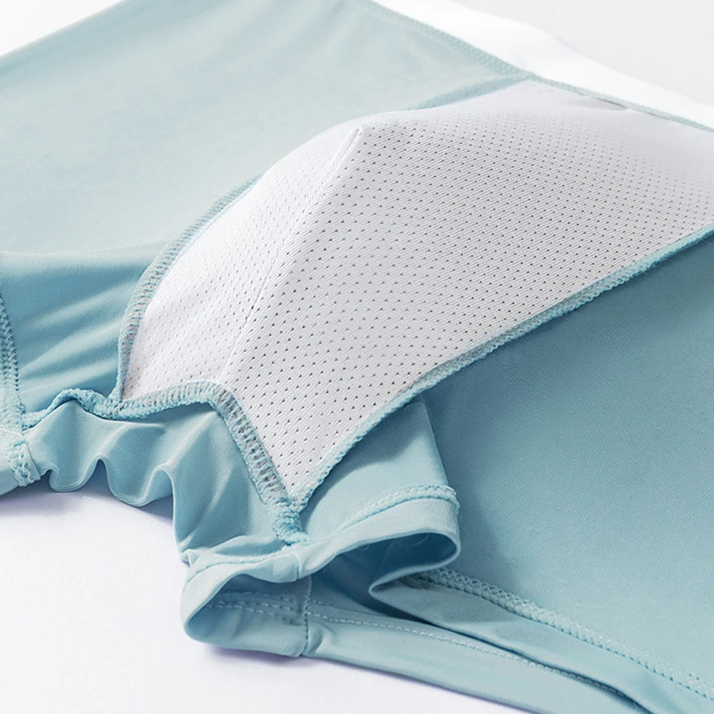 

Stretch Panties Lingerie Mens Ice Silk Smooth Boxer Underwear Seamless Plus Size Boxers Shorts Jockstrap Pouch