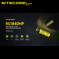 Original NITECORE NL1840HP High Drain Li-ion Rechargeable 18650 Battery 4000mAh for Flashlights & Headlamps