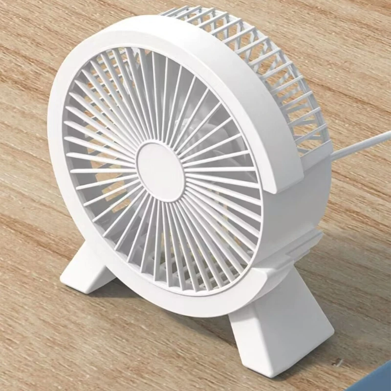 2023 New Retro USB Desktop Fan Without Battery Personals Small Table Air Circulators